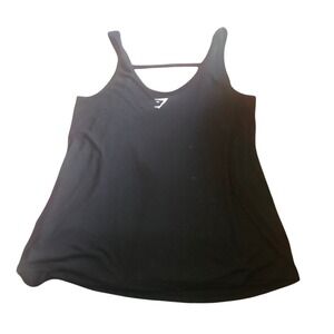 Gymshark‎ Black Workout Tank Top Athletic Sleeveless Activewear